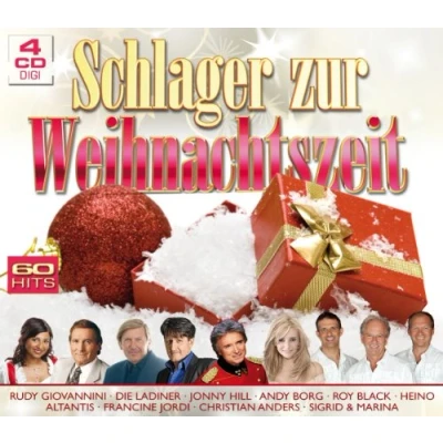 Abbildung von Schlager zur Weihnachtszeit (60 Weihnachtslieder auf 4 CDs Die Paldauer, Andy Borg, Roy Black, Heino, Francine Jordi, Christian Anders uva.)
