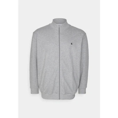Abbildung von Jack &amp; Jones Epaulos Sweatjacke, Herren, Größe: 2XL, Light grey
