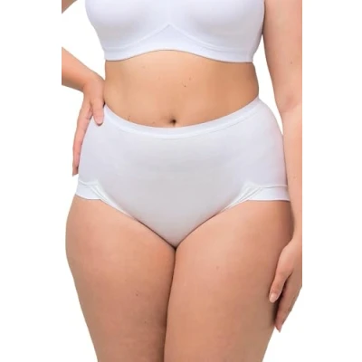 Abbildung von Ulla Popken Damen Büroslip Taillenslip, Weiß, 50 52 EU