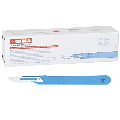 Abbildung von GIMA Sterile Einweg Skalpelle, Standardmodell, Nr. 24, 10er Pack, 27068