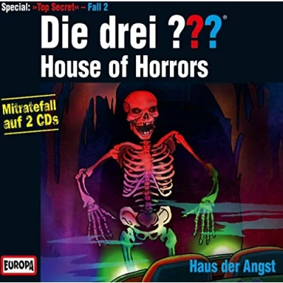 Abbildung von Die Drei ??? Top Secret Fall 2 House of Horrors Haus der Angst, Mitratefall auf Doppel CD