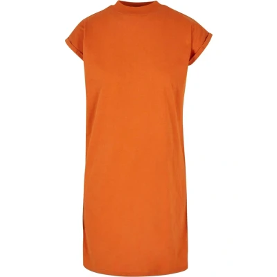 Abbildung von Urban Classics Turtle Extended Shoulder Jerseykleid, Damen, Größe: XS, Vintageorange