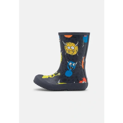 Abbildung von Viking Indie Print Unisex Gummistiefel navy/multicoloured für Kinder, Größe: 30, Navy/multi coloured Schuhe