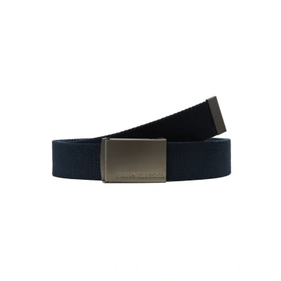 Abbildung von Urban Classics Single Gürtel navy/silvercoloured, Herren, Größe: One Size, Navy/silver coloured