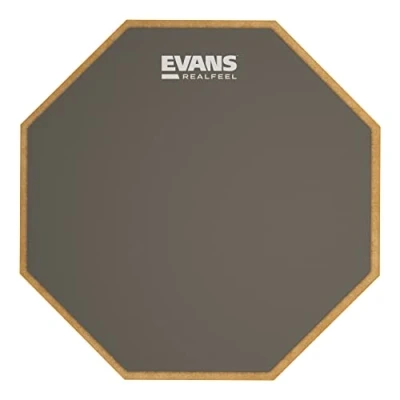 Abbildung von Evans RealFeel Drum Practice Pad Drummer Gummi, einseitig, ständermontierbar, 7 Zoll