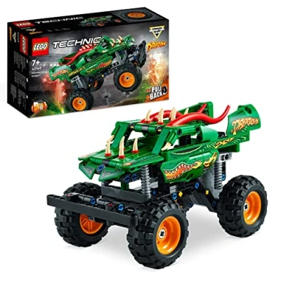 Abbildung von LEGO 42149 Technic Monster Jam Dragon, Truck Spielzeug für Jungen und Mädchen, 2in1 Rennwagen Offroad Stunts als Geschenk Kinder