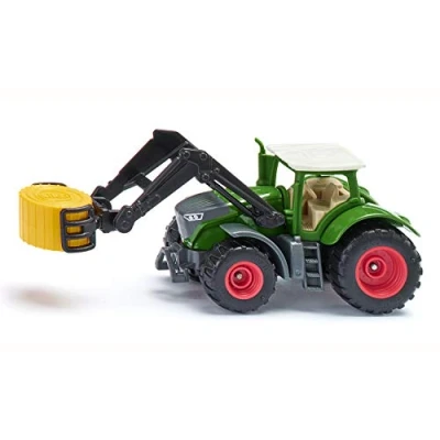 Abbildung von siku 1539, Fendt 1050 Vario Traktor, Metall/Kunststoff, Grün, Schwenkbare Ballenzange und abnehmbare Kabine