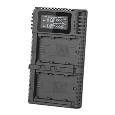 Abbildung von Nitecore USN4 Pro Doppelladegerät für Sony NP FZ100 Batterieladegerät mit Zwei Ladestationen 85mm x 50mm 26,5mm Leichtgewicht von 58,9 Gramm