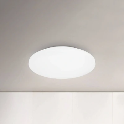 Abbildung von BRILONER LED Deckenlampe, Deckenleuchte Bad, IP44 Spritzwasserschutz, Badezimmerlampe, warmweißes Licht, 400 mm, Weiß