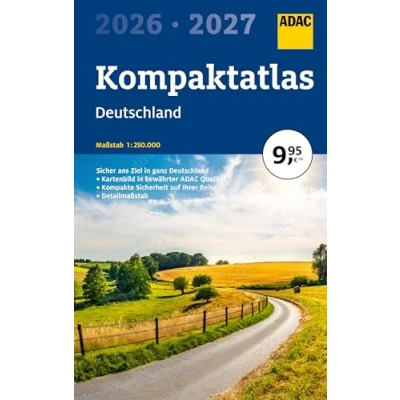 Abbildung von ADAC Kompaktatlas 2026/2027 Deutschland 1:250.000: Straßenatlas und Autoatlas (ADAC Atlas)