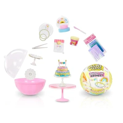 Abbildung von MGA&#039;s Miniverse Make It Mini Birthday Sammlerstücke, Geheimnisvolle Blindverpackung, Basteln mit Harz, Nachbildungen, Neuheit, Partygeschenke, Pinata, für Sammler &amp; Kinder ab 8, Nicht ESSBAR