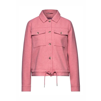 Abbildung von STREET ONE Damen A212468 Jacke in Wolloptik, Sugar Coral Mel, 40