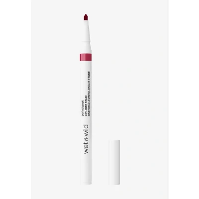Abbildung von Wet n Wild Perfect Pout Lip Liner Stain, Wischfester Lipliner zum Konturieren der Lippen, Präzisionsspitze, Flache Seite für Einfaches Ausfüllen, Langanhaltend, Spilled Wine