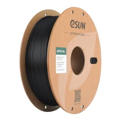 Abbildung von eSUN PETG Filament 1.75mm, hohe Zähigkeit Filament, 1KG Spule (2.2 LBS) 3D Druck für Drucker, Schwarz