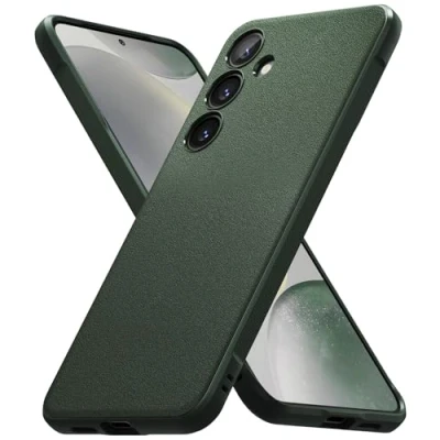 Abbildung von Ringke Onyx Case Kompatibel mit Samsung Galaxy S24 Plus Hülle 6,7 Zoll (2024), rutschfeste Flexibel TPU Kratzfeste Dünne Handyhülle für Dark Green
