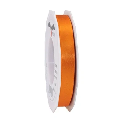 Abbildung von PRÄSENT C.E. Pattberg Satin orange, 25 m Satinband zum Einpacken von Geschenken, 15 mm Breite, Geschenkband Dekorieren &amp; Basteln, Dekoband, Anlass