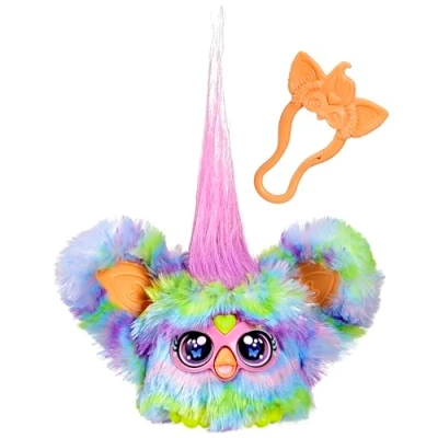 Abbildung von Furby Furblets Swee Dee Frühling Mini Plüschspielzeug lustiges, sprechendes Kuscheltier für Kinder kuscheliges Ostergeschenk Mädchen und Jungen