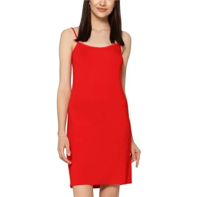 Abbildung von Merry Style Damen Unterkleid kurz Petticoat Knielänge einstellbare Träger MS10 203(Rot, M)