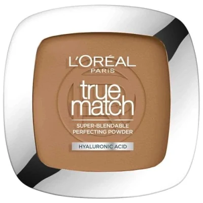 Abbildung von L&#039;Oréal Paris Puder Make up, Mattierendes Kompaktpuder mit LSF 8, Inkl. Spiegel und Schwamm, True Match Puder, Nr. 8.W, 9 g