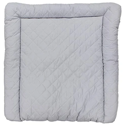 Abbildung von TupTam Baby Wickeltischauflage mit Baumwollbezug Gemustert, Farbe: Grau Gesteppt, Größe: 70 x 60 cm