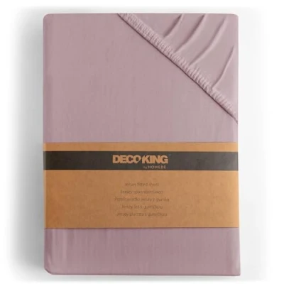 Abbildung von DecoKing Spannbettlaken 80x200 90x200 cm 100% gekämmte Baumwolle Erikafarben Spannbetttücher Jersey Boxspringbett Amber 80 x 200 90