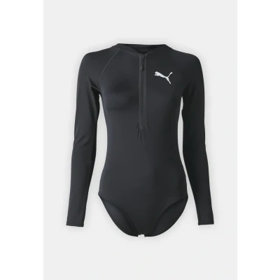 Abbildung von Puma SWIM Women LONG Sleeve SURF SUIT Badeanzug, Damen, Größe: Small, Black