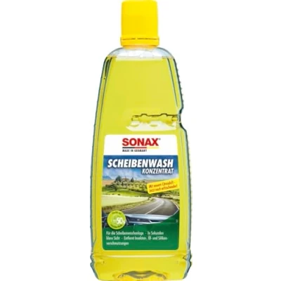 Abbildung von SONAX ScheibenWash Konzentrat Citrus (1 Liter) Scheibenreiniger für die Scheiben und Scheinwerferwaschanlage im Sommer / Art Nr. 02603000