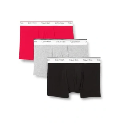 Abbildung von Calvin Klein Herren 3 Pk 000Np2817A Trunk, Grey (Empower/Grey Heather/Black), XL