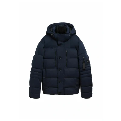 Abbildung von TOM Tailor Puffer MIT Abnehmbarer Kapuze Winterjacke, Herren, Größe: Small, Sky captain blue