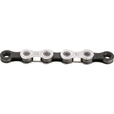 Abbildung von KMC Fahrradkette X12 Silver/Black, 12 fach, 1/2&quot;x11/128&quot;, 126 Glieder, silber/schwarz