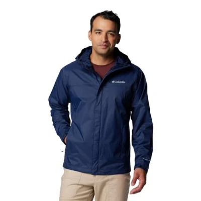Abbildung von Columbia Herren Watertight 2 Jacket Wasserdichte Regenjacke, Collegiate Navy, M EU