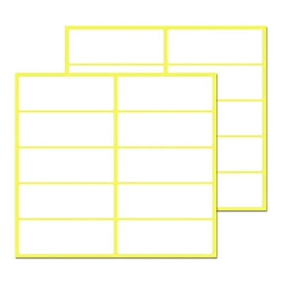 Abbildung von 300 Stück, 70 x 25 mm Etiketten Selbstklebend zum Beschriften, Klebeetiketten Aufkleber