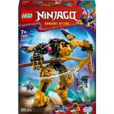 Abbildung von LEGO NINJAGO Arins Spinjitzumech Ninja Spielset mit beweglicher Mech Figur, 2 Minifiguren und Baby Ryu Drachenmodell Geschenkidee für Jungen Mädchen ab 7 Jahren 71839