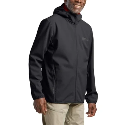 Abbildung von Jack Wolfskin Bornberg Hoody Softshelljacke, Herren, Größe: Large, Phantom