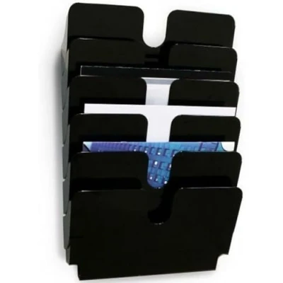 Abbildung von Durable Prospektspenderset (Flexiplus 6 Querformat, A4) 1 Set, schwarz, 1700014061