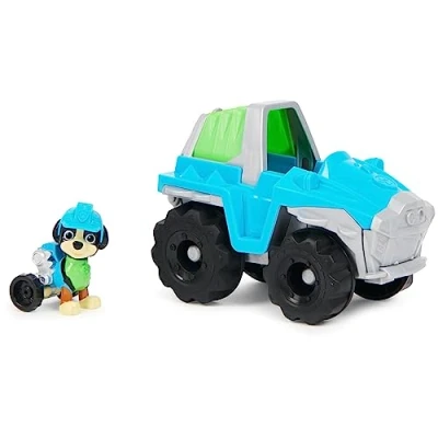 Abbildung von PAW PATROL, Dinosaurier Rettungsfahrzeug mit Rex Figur (Sustainable Basic Vehicle/Basis Fahrzeug), Spielzeug für Kinder ab 3 Jahren