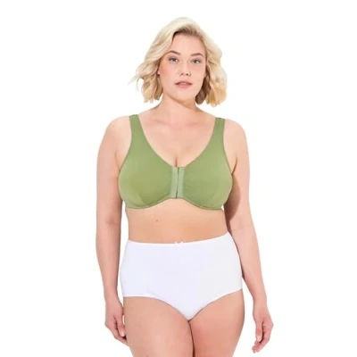 Abbildung von Ulla Popken Damen große Größen Übergrößen Plus Size Bustier, Vorderverschluss, C/D Cup, E/F Cup