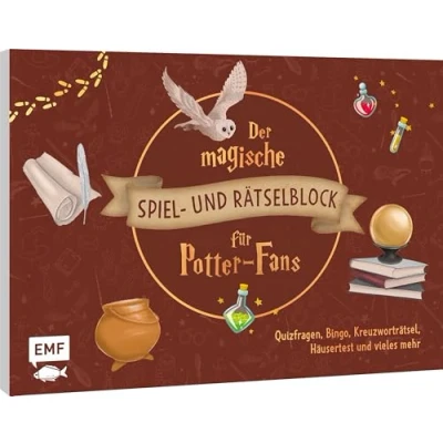 Abbildung von Edition Michael Fischer Der magische Spiel und Rätselblock für Harry Potter Fans: Ultimativer Spiele Spaß Quizfragen, Bingo, Kreuzworträtsel, Patronus Orakel vieles mehr