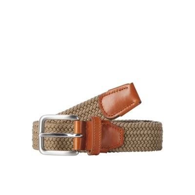 Abbildung von JACK &amp; JONES Herren Gürtel Jacspring Woven Belt Noos, Beige (Incense Incense), 105