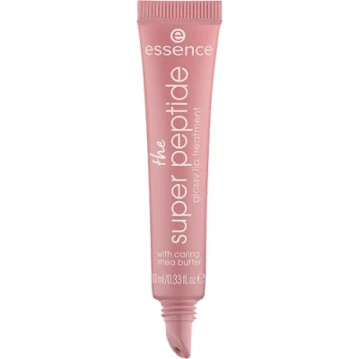 Abbildung von essence the super peptide glossy lip treatment, Lippenbalsam, Nr. 03, Braun, glättend, mit Vitaminen, pflegend, vegan, ohne Parabene, Mikroplastikpartikel, Nanopartikel frei, 1er Pack (10ml)