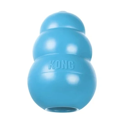 Abbildung von KONG Puppy Toy Naturkautschuk zur Zahnungshilfe Kauen, Jagen, Apportieren (Farbvar.), Für mittlere Welpen