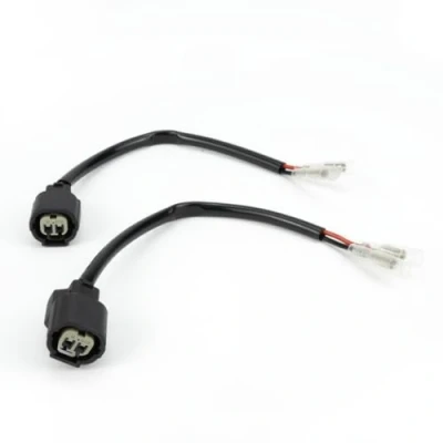 Abbildung von Aharon Motorrad 12V Verlaengerungskabel Adapter für LED Blinker Kompatibel mit Motorrädern von Kawasaki Adapterkabel Kabeladapterstecker Wasserdicht