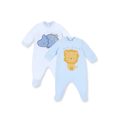 Abbildung von Chicco SET 2 Pieces Strampler für Kinder, Größe: 62, Light blue
