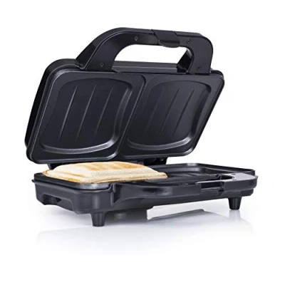 Abbildung von Tristar SA 3060 Sandwich Maker Extra tiefe Grillplatten Zwei Portionen gleichzeitig Schwarz