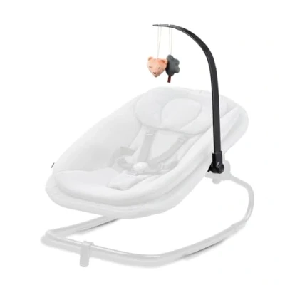 Abbildung von hauck Spielbogen für Highchair Bouncer Babywippe (nicht mit anderen Modellen kompatibel), Quietsch und Rassel Effekt, Verstellbarer Winkel, Einfache Befestigung an der Wippe (Bear)