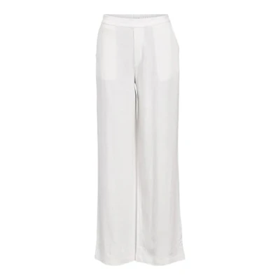 Abbildung von Object Jsanne Aline WIDE NOOS Stoffhose, Damen, Größe: 40, Cloud dancer