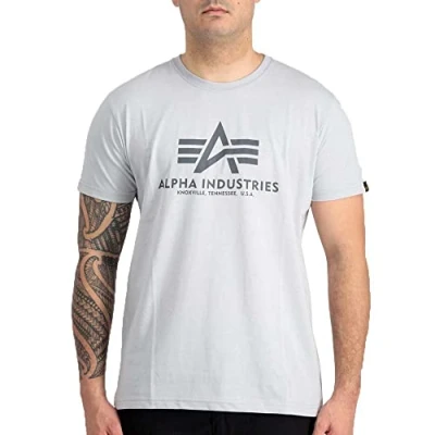 Abbildung von Alpha Industries Basic T Shirt für Herren Pastel Grey