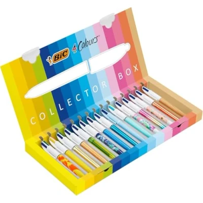 Abbildung von BIC 4 Farben Kugelschreiber Set Sonderedition, in verschiedenen Farben, 15er Pack, Ideal für das Büro, Home Office oder die Schule
