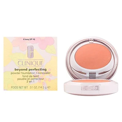Abbildung von Clinique Beyond Perfecting Powder Foundation + Concealer Foundation, Damen, Größe: 14.5 g, 06 ivory