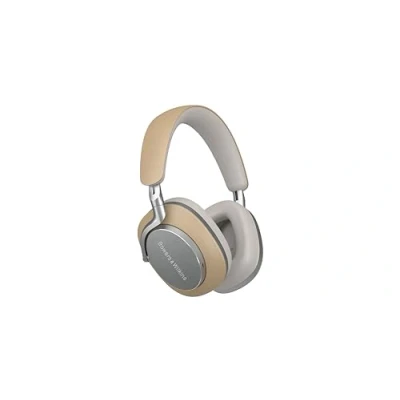 Abbildung von Bowers &amp; Wilkins PX8 Flaggschiff Over Ear Kopfhörer mit Geräuschunterdrückung, kabellos, Bluetooth 5.0 und Schnellladung, 30 Stunden hochauflösende Wiedergabe integriertes Mikrofon, Beige
